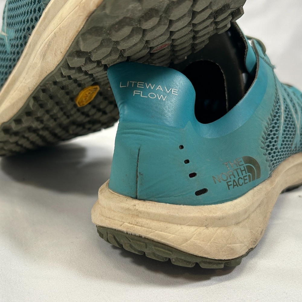 North Face Running Shoe Litewave Flow Womens Sz 8.5 Outdoor Terrain Trail Vibram - Picture 8 of 12